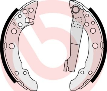 BREMBO Bremsesko sett S 85 535 Bremsesko BREMBO CORDOBA S 85 535 billige