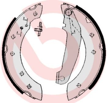 BREMBO Sada brzdových čeľustí S 86 502 BREMBO S86502 Sada brzdových čeľustí Volvo V90 2 cena