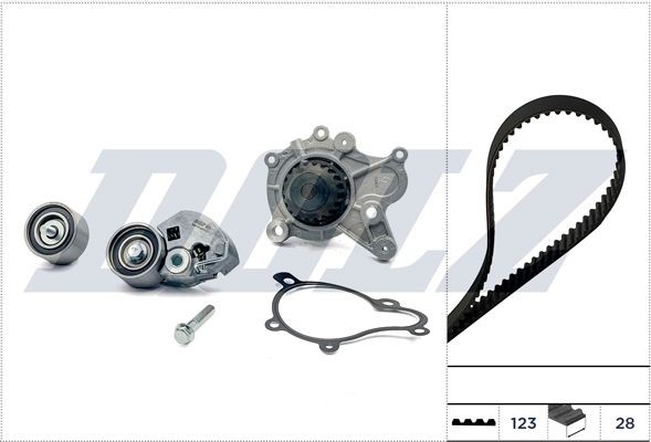 Kit cinghia distribuzione, pompa acqua DOLZ KD172 DOLZ KD172 costo Kit cinghia di distribuzione e pompa acqua Hyundai i30 2018