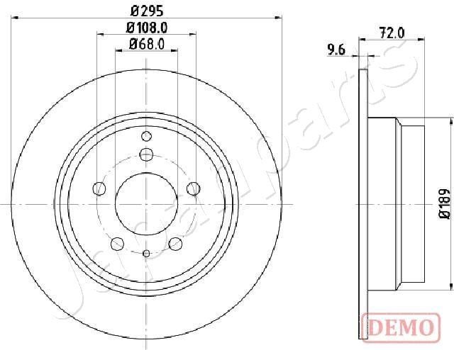 JAPANPARTS Bremseskive DP-0319C Sports bremseskiver JAPANPARTS Volvo XC 90 DP-0319C