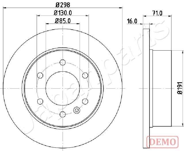 JAPANPARTS Disco de travão DP-0527C Disco JAPANPARTS AMG GT DP-0527C baratos