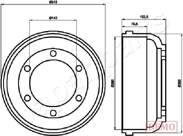JAPANPARTS Bromstrumma TA-0317C TA-0317C JAPANPARTS bromstrumma FORD FOCUS