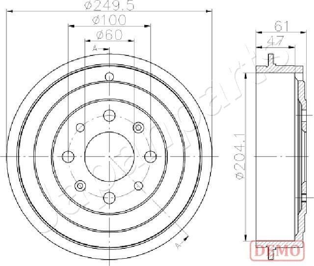 JAPANPARTS Jarrurumpu TA-0606C TA-0606C JAPANPARTS Jarrurumpu PEUGEOT 108