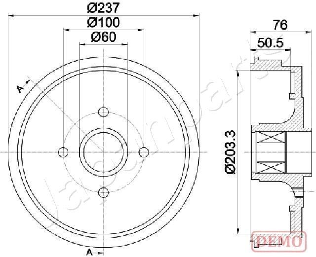 JAPANPARTS Remtrommel TA-0700C Remtrommel JAPANPARTS MASTER TA-0700C goedkoop
