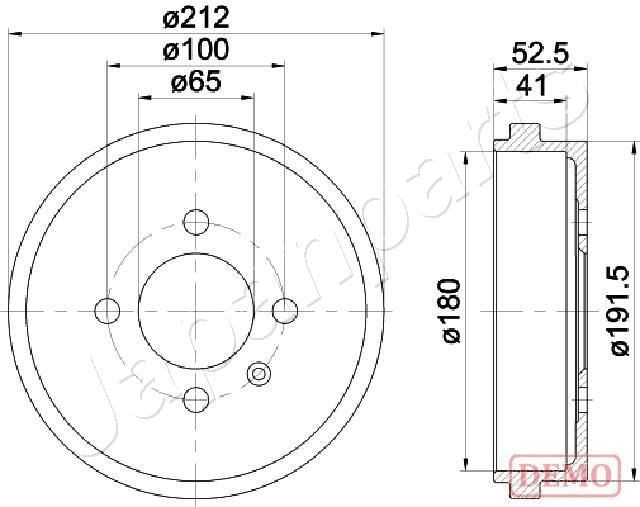 JAPANPARTS Bromstrumma TA-0912C TA-0912C JAPANPARTS bromstrumma Volkswagen T-CROSS