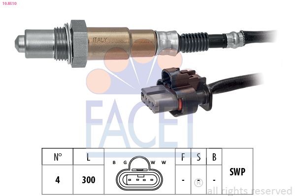 FACET Lambdasonde 10.8510 10.8510 Lambdasonde DAEWOO CIELO FACET