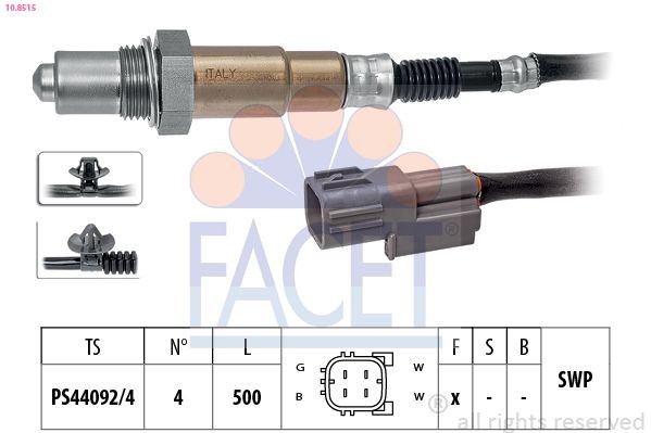 FACET Lambdasonde 10.8515 10.8515 NOx-Sensor HYUNDAI XG FACET kaufen