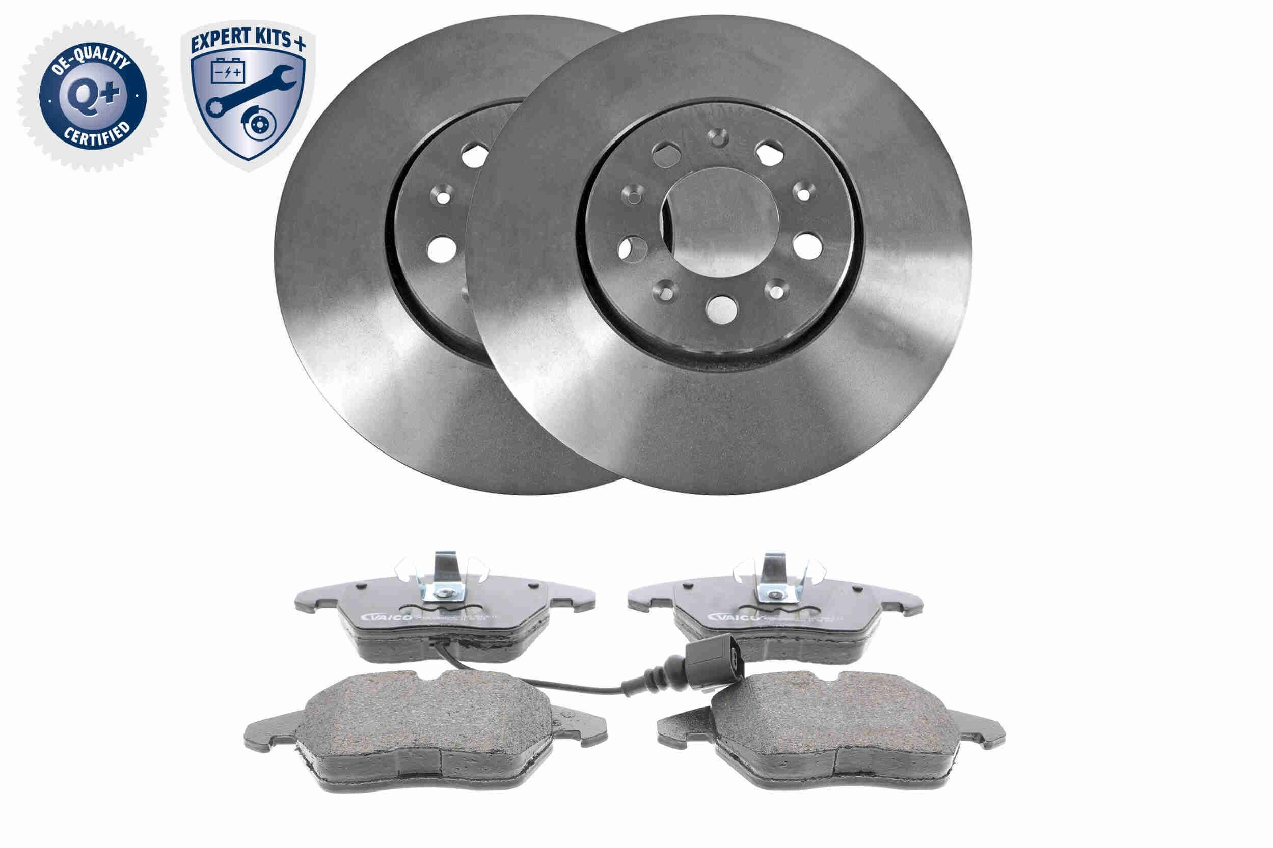 VAICO Brake discs and pads set V10-6740 VAICO V10-6740 Audi A1 8x brake discs and pads cost