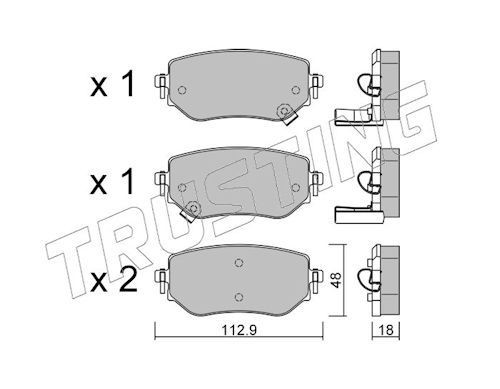 TRUSTING Bremseklosser 1192.0 Sportsbremseklosser MERCEDES-BENZ TRUSTING 1192.0