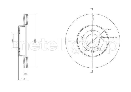TRUSTING Brake disc DF1843 DF1843 TRUSTING brake discs for KIA CERATO