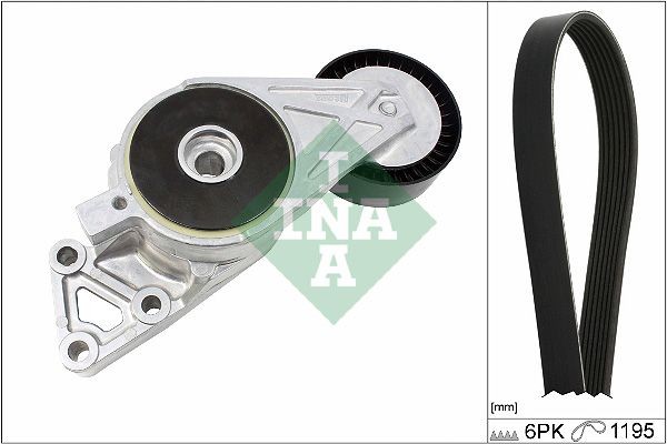 INA Σετ ιμάντων poly-V 529 0470 10 529 0470 10 Σετ ιμάντων poly-v Volkswagen CADDY INA