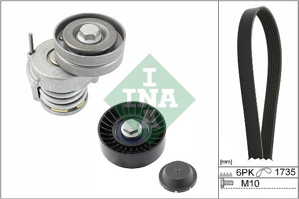 Σετ ιμάντων poly-V INA 529 0505 10 INA 529 0505 10 Σετ ιμάντων poly-v Seat TOLEDO 2014