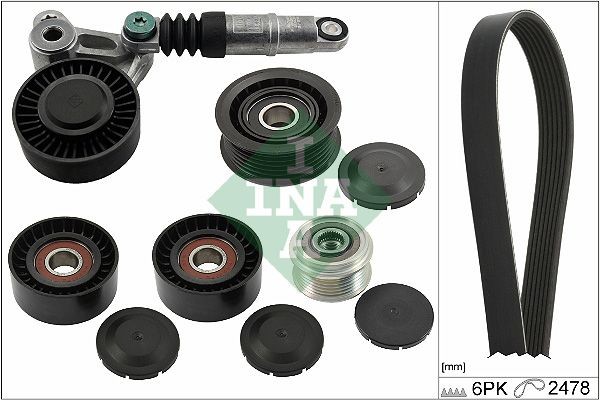 Keilrippenriemensatz INA 529 0520 20 INA 529 0520 20: Keilrippenriemensatz Volkswagen TOUAREG 2022