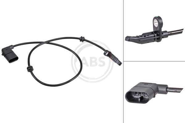 A.B.S. Sensor, rotações da roda 31991 Sensor ABS Mercedes-Benz C217 31991 A.B.S.