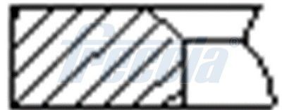 FRECCIA Virzuļa gredzenu komplekts FR10-127450 FRECCIA FR10-127450 Virzuļu gredzeni Mercedes CL203 cena