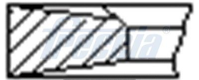 FRECCIA Piston Ring Kit FR10-213400 FRECCIA FR10-213400 Ford Transit MK5 piston ring kit replacement