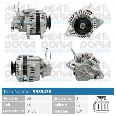 MEAT & DORIA Lichtmaschine 5535438 Lichtmaschine MEAT & DORIA Mitsubishi OUTLANDER 5535438
