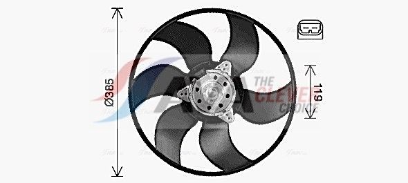 AVA COOLING SYSTEMS Motoventilateur RT7674 RT7674 Ventilateur de radiateur AVA COOLING SYSTEMS RENAULT MASTER