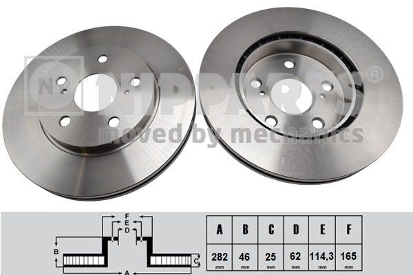 NIPPARTS Piduriketas N3302207 N3302207 Pidurikettad NIPPARTS TOYOTA YARIS
