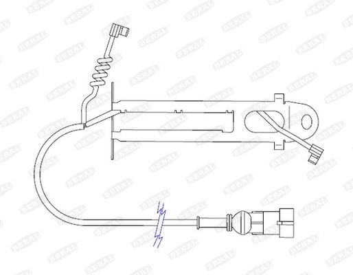 BERAL Slitekontakt bremsekloss FAI126 BERAL Bremsebeleggslitasje AUDI FAI126