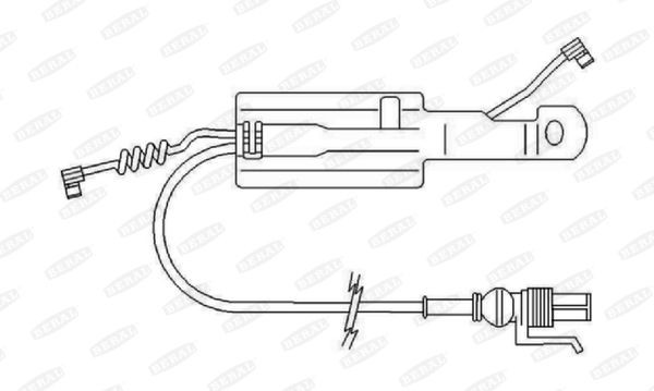 BERAL Waarschuwingscontact, remvoering- / blokslijtage FAI168 FAI168 Remblokslijtage indicator MERCEDES-BENZ CLA BERAL