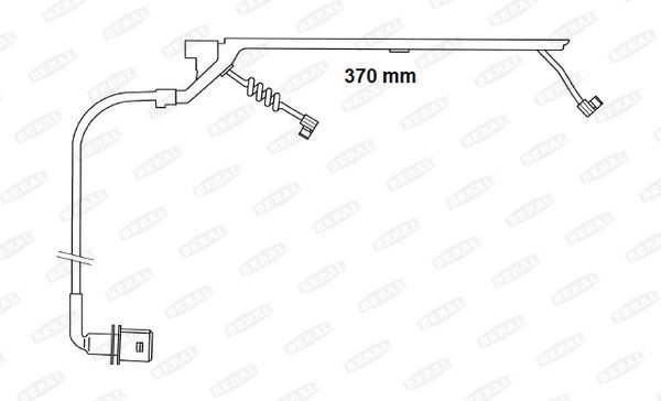 BERAL Waarschuwingscontact, remvoering- / blokslijtage FAI169 FAI169 Slijtage indicator remblokken BERAL MERCEDES-BENZ CLA