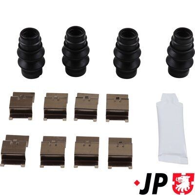 JP GROUP Monteringssett, bremseklosser 1364002710 Tibehørsett, skivebremse belegg JP GROUP Land Rover DEFENDER 1364002710