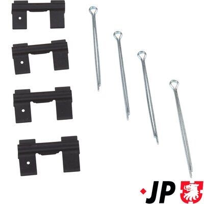 JP GROUP Monteringssett, bremseklosser 1564003510 JP GROUP 1564003510 Tibehørsett, skivebremse belegg Land Rover Defender L316 pris