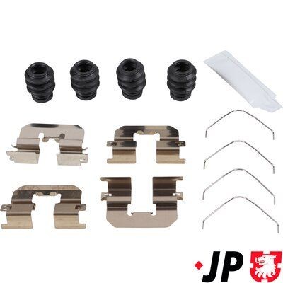 JP GROUP Monteringssett, bremseklosser 3564002410 JP GROUP 3564002410 Tibehørsett, skivebremse belegg FSO 125P originale