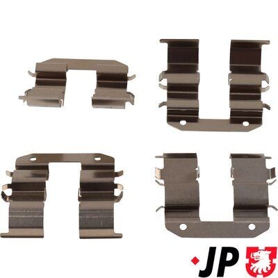JP GROUP Accessory Kit, disc brake pads 3664003910 3664003910 JP GROUP brake pad fitting kit for MAZDA 2