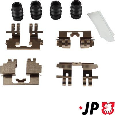 JP GROUP Accessory Kit, disc brake pads 3864002510 3864002510 JP GROUP brake pad fitting kit for MAZDA 2