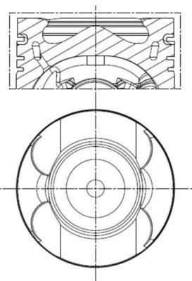 MAHLE Männät 001 PI 00133 002 MERCEDES-BENZ ML-sarja mäntä MAHLE 001 PI 00133 002
