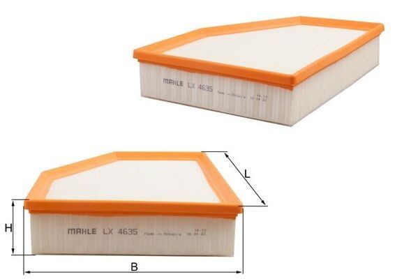 MAHLE Filtro de ar LX 4635 MAHLE LX 4635 originais Filtro de ar BMW G11 custo