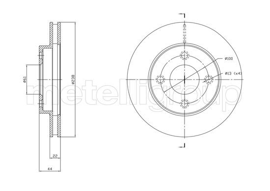 CIFAM Disco de travão 800-1808C CIFAM Discos de travão NISSAN 800-1808C