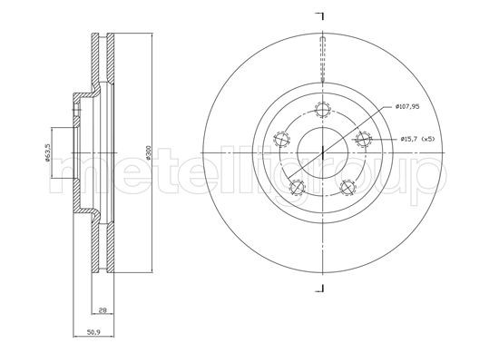 CIFAM Bremžu diski 800-1834C Diski CIFAM FORESTER 800-1834C lēti