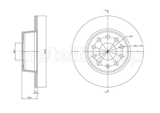 CIFAM Δισκόπλακα 800-1863C 800-1863C Δισκόπλακα SKODA FAVORIT CIFAM