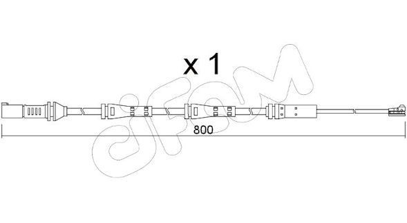 CIFAM Waarschuwingscontact, remvoering- / blokslijtage SU.379 CIFAM SU.379 Slijtage indicator remblokken Toyota PRIUS originele