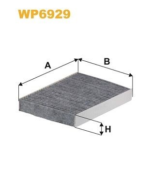 WIX FILTERS Kupéfilter WP6929 WP6929 WIX FILTERS friskluftsfilter NISSAN NV200