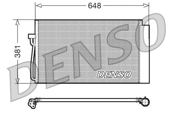 DENSO Kondensaator, kliimaseade DCN05017 Kliimaradiaator DENSO BMW X2 DCN05017