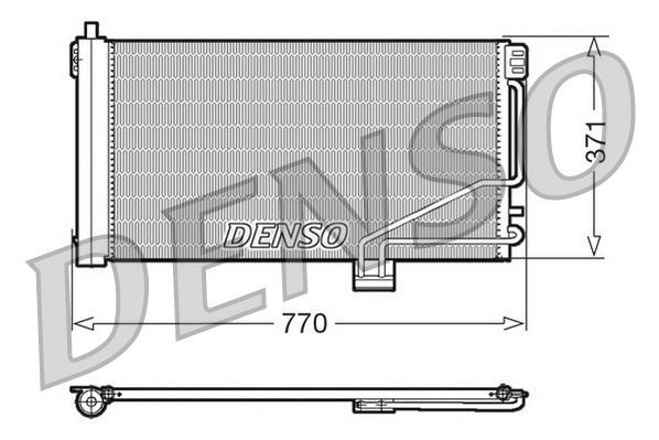 DENSO DCN17014 Air conditioning condenser DENSO DCN17014 Air conditioning condenser