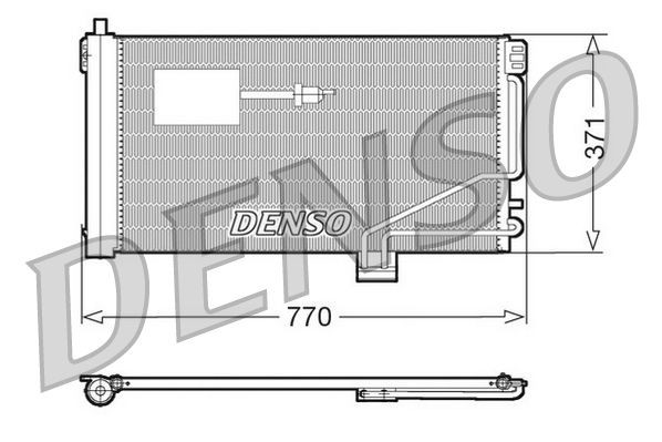DENSO DCN17015 Air conditioning condenser DENSO DCN17015 Air conditioning condenser