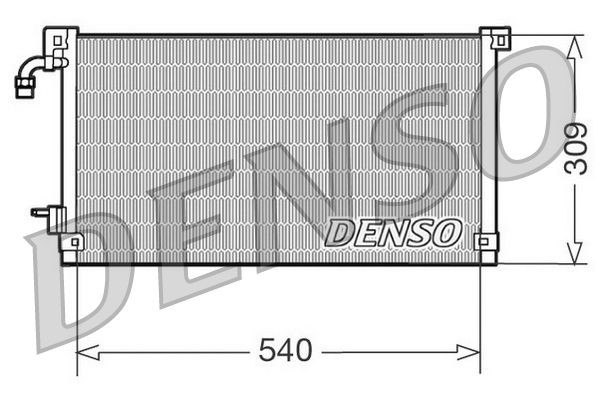 DENSO Kondensators, Gaisa kond. sistēma DCN21004 DENSO DCN21004 Kondicionieru radiatori Peugeot 106 2 cena