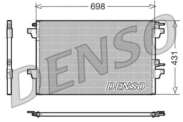 DENSO Kondenzátor klimatizácie DCN23021 Kondenzátor klimatizácie DENSO TRAFIC DCN23021 lacné