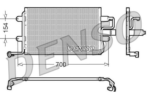 DENSO Condensatore climatizzatore DCN32017 DCN32017 costo Radiatore aria condizionata AUDI A4 DENSO