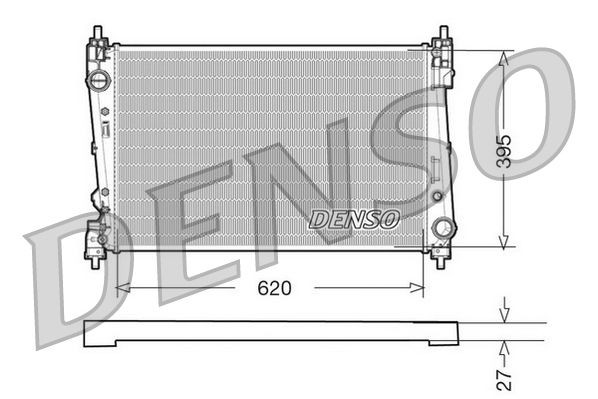 DENSO Radiador, arrefecimento do motor DRM09112 DENSO DRM09112 Radiadores refrigeração FIAT Doblo II Van / Carrinha (263) baratos