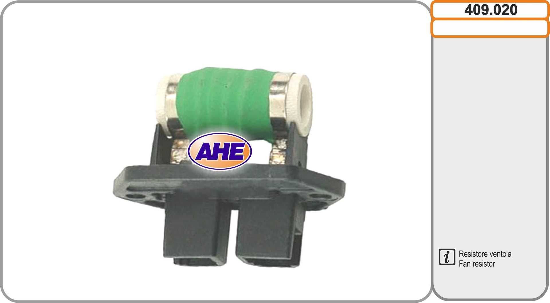 AHE Formotstand, kjølevifte for el-motor 409.020 AHE 409.020 Motstand varmeapparat Fiat Coupe 175 pris