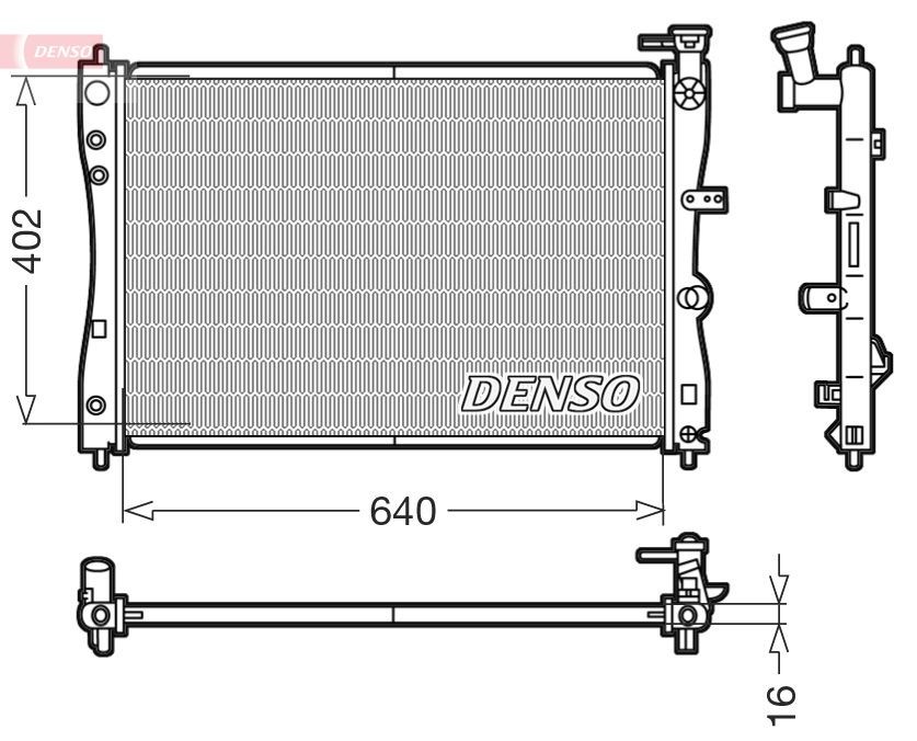 DENSO Kühler, Motorkühlung DRM45005 DRM45005 DENSO Mitsubishi Colt Z30 Kühler kaufen