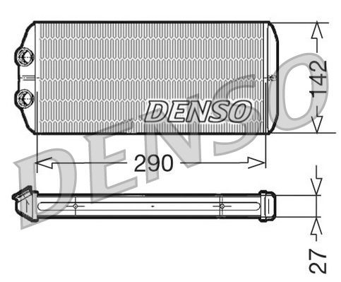 DENSO Varmeapparat register DRR07005 Varmeveksler DENSO Seat IBIZA DRR07005