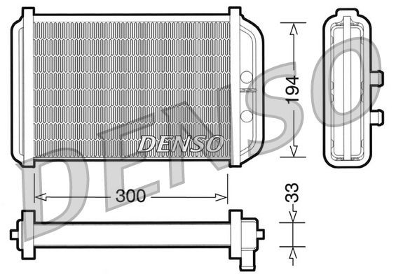 DENSO Scambiatore calore per riscaldamento abitacolo DRR09033 DRR09033 Radiatore riscaldamento DENSO FIAT COUPE costo