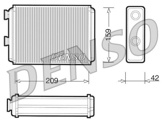 DENSO Scambiatore calore per riscaldamento abitacolo DRR09070 DRR09070 Radiatore riscaldamento DENSO Volkswagen AMAROK costo